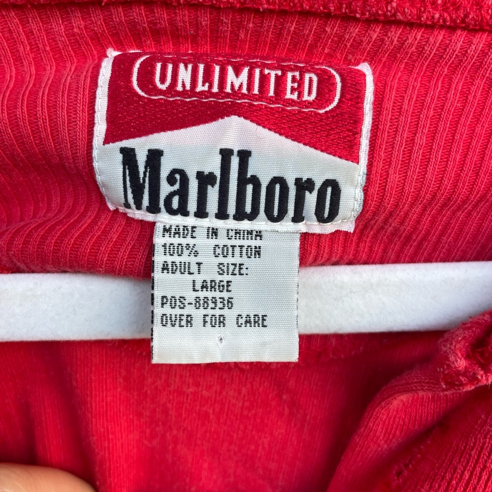Red Marlboro Henley